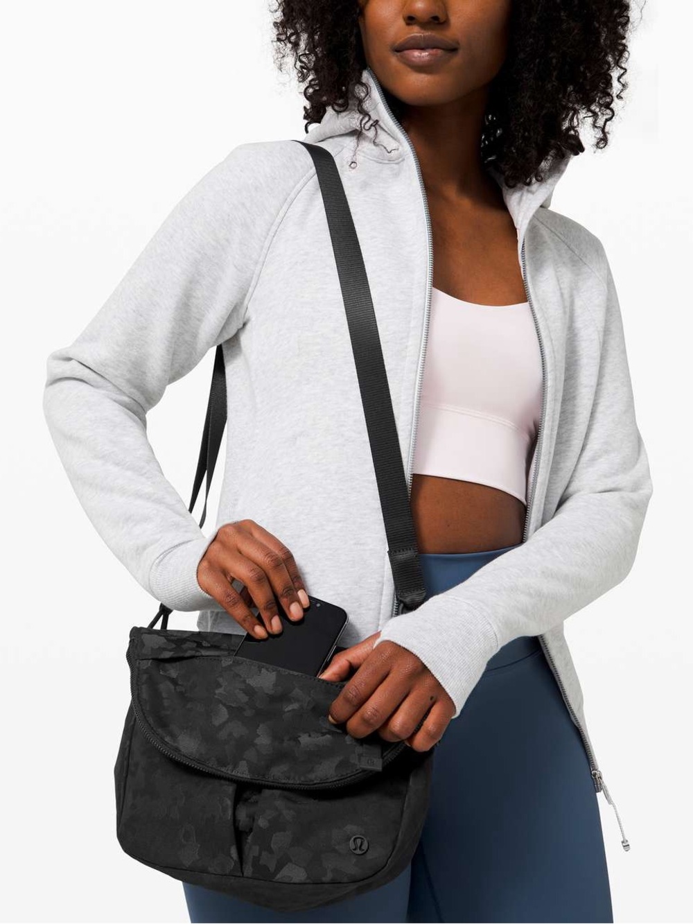 Lululemon All Night Festival Bag 5L Jacquard Camo Crossbody Purse Gym Travel - Picture 2 of 14